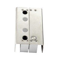 Электроригельный замок YB-500U(LED) cо световой индикацией на стеклянную дверь без рамы